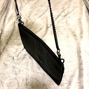 David Galan leather chain strap Crossbody Bag